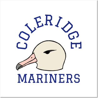 Coleridge Mariners sports logo with albatross mascot Posters and Art